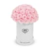 The &ldquo;Runway Round Collection&rdquo;.
consists of unique, real preserved roses in basic round
