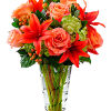 The Vera Wang Dawning Delight Arrangement is an elegant mixture of peach