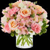 A soft and tender arrangement, perfect for expressing your gentle loving thoughts