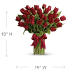 Beautiful and &quot;simply said&quot; red tulips are a hip way to show