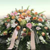 A gentle palette of blooms and palms.

Length 40&quot; - 48&quot; (101.6 x