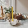 Set of two twisted taper candle handmade and hand color mixed 
100%