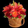 This fall basket is bejeweled in Autumn&#039;s most majestic hues creating an