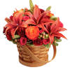 This fall basket is bejeweled in Autumn&#039;s most majestic hues creating an