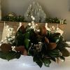  Magnolia Leaf and White Berry Holiday Arrangement 