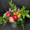 Just a handful of seasonal flowers and a nice assortment of foliage