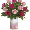 Make her day sparkle with this stunning bouquet of one dozen pink