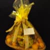 A selection of various fresh fruits with a variety ofgurofgurmof Gourmet products