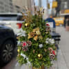  Decorated Christmas tree made of boxwood perfect for table tops.
