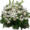 memories in bloom&quot; is a thoughtful and serene funeral flower arrangement that