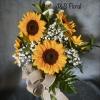 introducing our Sunflower Vase, beautifully arranged with sunflower, baby&#039;s breath, Statice and