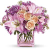 Peach, pink and lavender blooms are a sweet and innocent way to