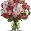 This gorgeous bouquet of pink and white floral favorites will be a