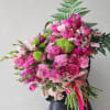 Beautiful bouquet full of Lisianthus, Spray Roses, and other mixed flowers 