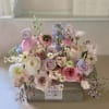 Adorable box of dreamy pastel flowers, with the feel of a flower