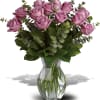 Romantic roses with a lavender twist! A thoughtful selection for the purple-lover