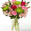 A classic combination of pink and green florals is sure to make