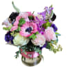 This arrangement contains spray roses, roses, whimsical snapdragons, stock some orchid&#039;s and