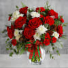 Give the gift of holiday style with this mix of Christmas crimson