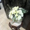 White rose bridal bouquet