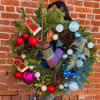 Stunning red and blue Christmas Wreath 