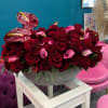Stunning ceramic vase of 100 Roses, and other mixed flowers