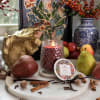 With a clear, glass hobnail textured jar and a silver lid, our