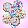 Lift their spirits with our fun-filled &quot;arrangement&quot; of Get Well Mylar balloons.