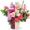 Shades of pinks and colors that accent it. Will be in vase