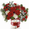 Whether it&#039;s filled with festive Christmas flowers or sweet treats, this cheerful