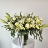 A breathtaking display of elegance.

This giant white floral arrangement is an endless