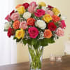 Our rainbow of long stem roses is the ultimate surprise for letting