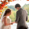 Beautiful happy orange sunset colors roses, carnations, dahlia, alstroemeria and daisies round