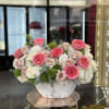 Brighten any space with our Elegant Flower Box Arrangement! Bursting with vibrant
