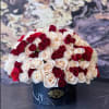  Brighten any space with our Elegant Flower Box Arrangement! Bursting with