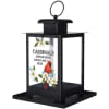 These bird feeders are made of powder coated metal and glass with