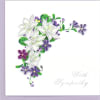 Send your friends warm wishes with the Quilled Flower Sympathy Card. This