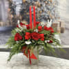 Brighten any space with our Elegant Holiday Flower Arrangement! Bursting with vibrant