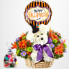 This fresh flower puppy will cast its spell this Halloween. Add a