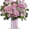 Pink roses, peach spray roses, pink alstroemeria