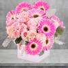 The perfect arrangement for welcoming a baby girl into the world or