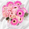 The perfect arrangement for welcoming a baby girl into the world or