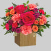As mesmerizing as a summer sunset, this majestic mix of colorful roses