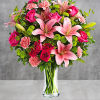 What&#039;s better than pink? More pink! This blissful arrangement of roses and