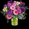 Bring beauty to any occasion with the deep purples and playful pinks