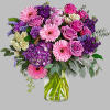Bring beauty to any occasion with the deep purples and playful pinks