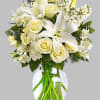 The stuff that dreams are made of! This ethereal arrangement of snow-white