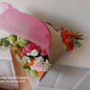 Urban - country feel hand tide wrap of assorted flowers