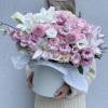 Beautiful and amazing flower arrangement in pale pink flowers