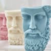Greek Half Head Sculpture Candle - Shaped Candle - Premium soy wax-Scented